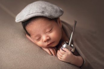 Foto de recién nacido en la técnica newborn BDS, Membresía mensual
